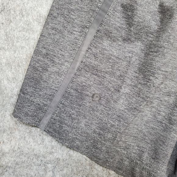 Lululemon Shorts Mens Medium Running Athletic Gray Lined Drawstring Gym Workout - Picture 7 of 12